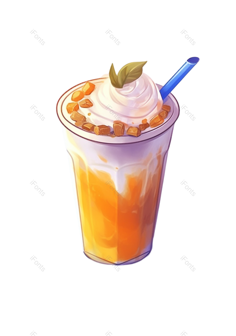 甜品图片,餐饮元素,饮品PNG,奶油免抠素材